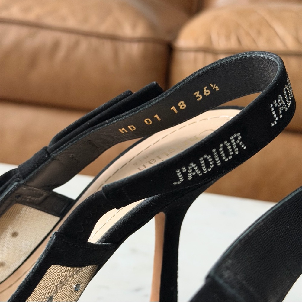 Dior j’Dior Rhinestone Slingback Heels - Picture 9 of 9
